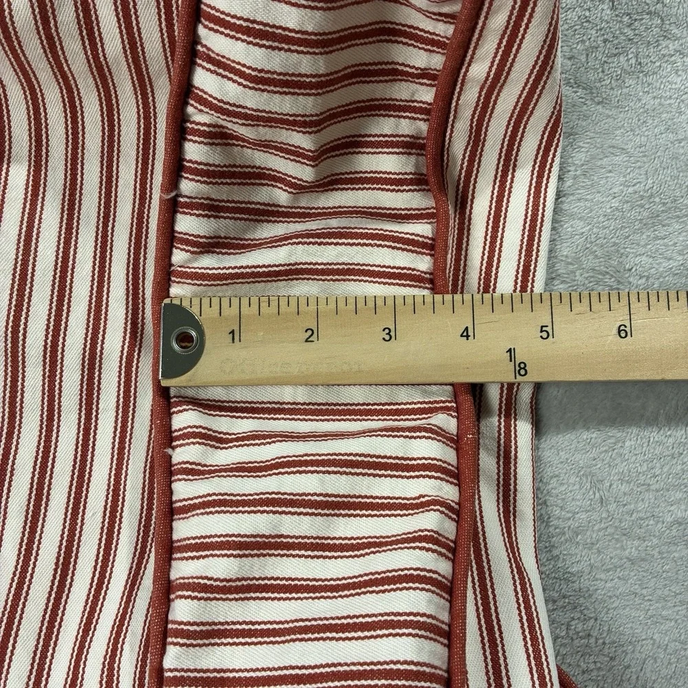 Restoration Hardware Cotton Pillow Cushion Covers Red White Modern Farmhouse